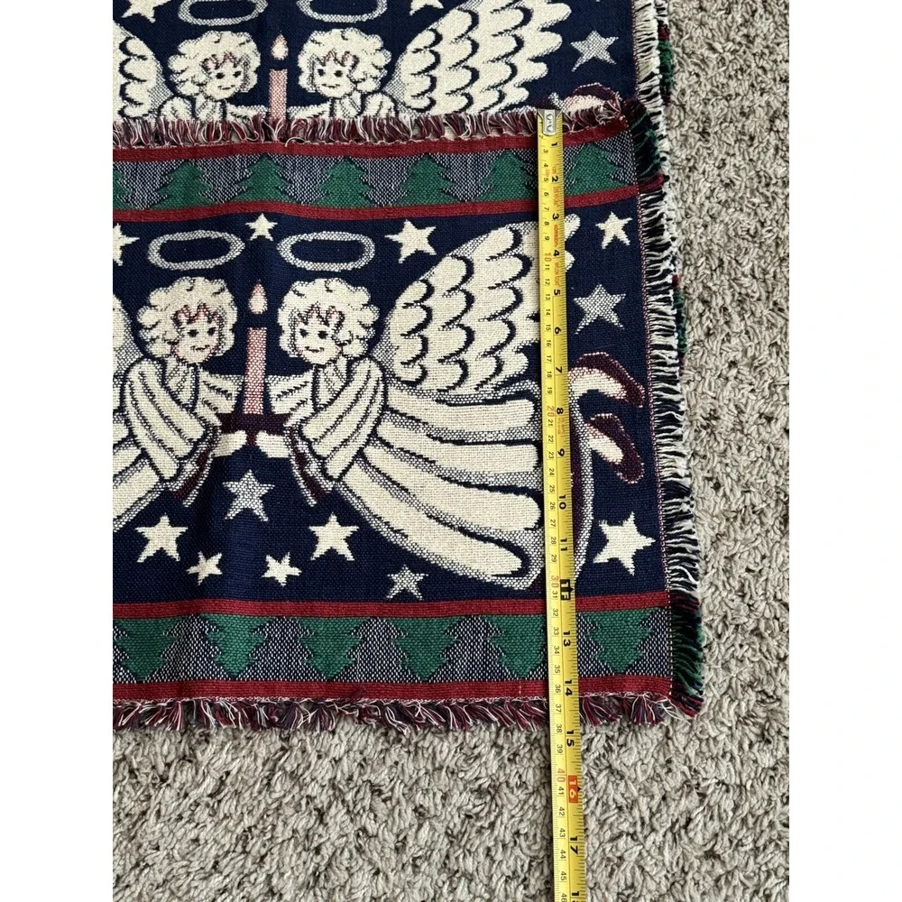 Christmas Angels Placemats Tapestry‎ Set Of Four Used Once